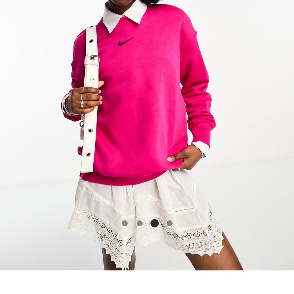 Nike Fuchsia Oversized Sweatshirt Medium